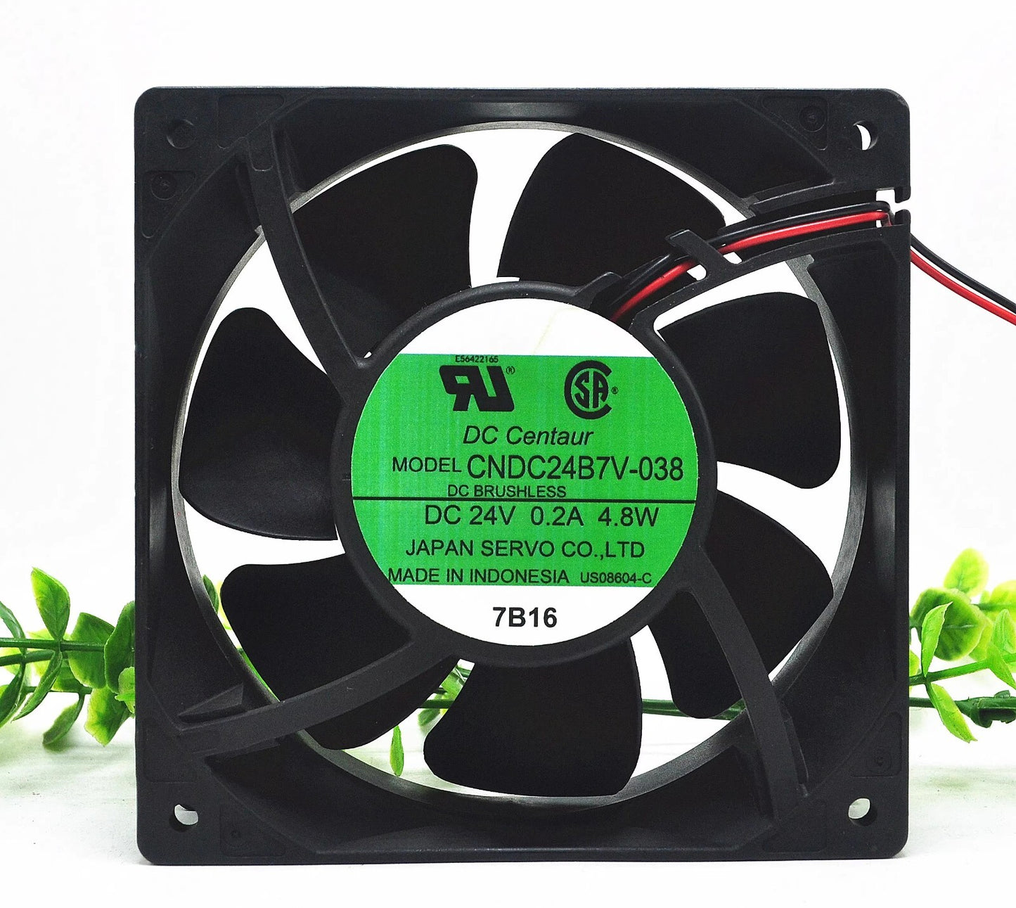 SERVO CNDC24B7V-038 DC24V 0.2A 4.8W 2-Wire Cooling Fan