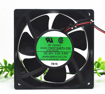 SERVO CNDC24B7V-038 DC24V 0.2A 4.8W 2-Wire Cooling Fan