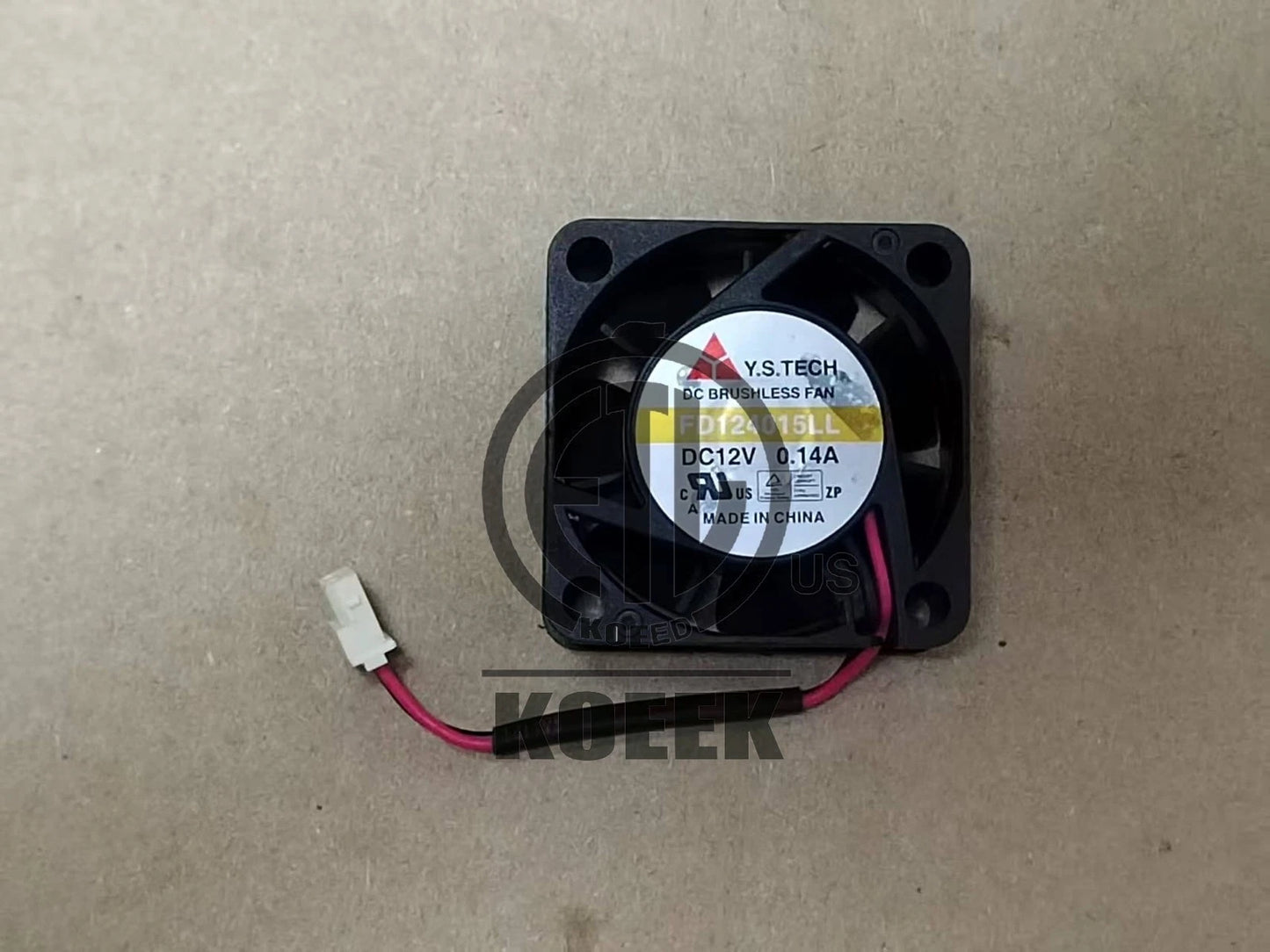 1X DC12V 0.14A 2-wire silent cooling fan Y.S 4015 FD124015LL