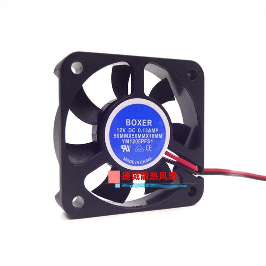 new BOXER YM1205PFS1 12V 0.13A 50MM×50MM×10MM DC cooling fan
