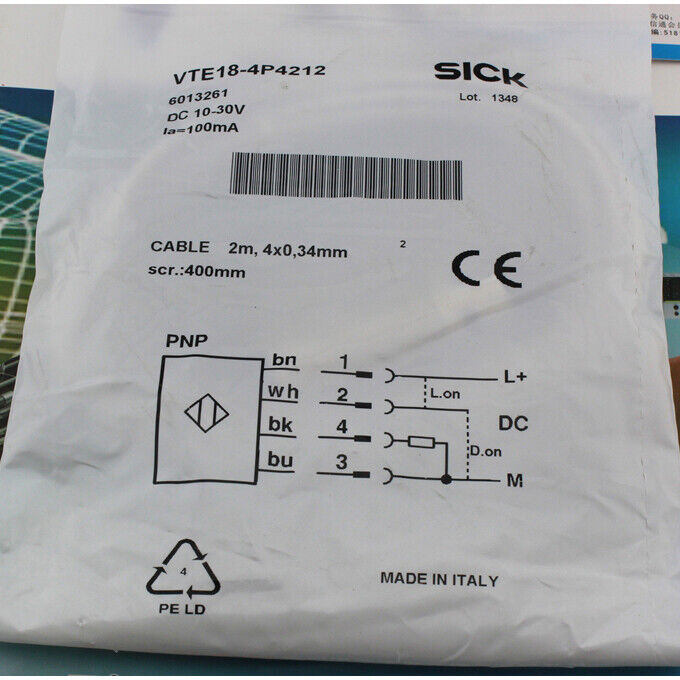ONE Sick Photoelectric Sensor VTE-18-4P4212 Spot in Bag Stock - ONE SICK
