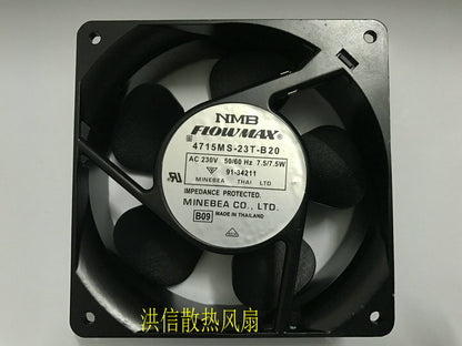 1pcs NMB 4715MS-23T-B20 230V 7.5W 12cm 12038 High temperature resistant fan