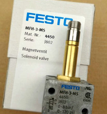 NEW FESTO MFH-3-M5 4450 Solenoid Valve - FESTO