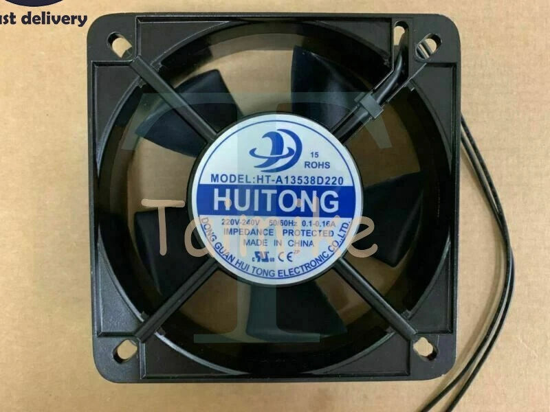 1PCS HT-A13538D220 AC220-240V 0.1-0.16A Cabinet Axial Cooling Fan HUI TONG