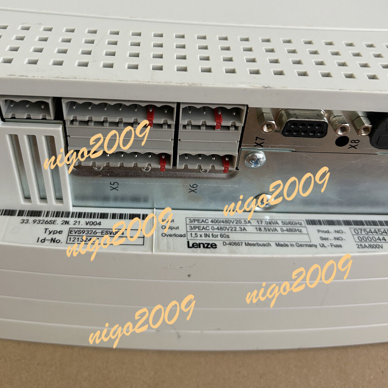 Used Lenze EVS9326-ESV004 Inverter Input 20.5A 17.0KVA 180-Day - LENZE