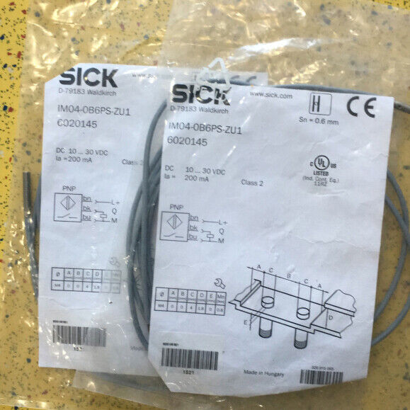 SICK 6020145 IM04-0B6PS-ZU1 Proximity Switch SPOT STOCKS - SICK