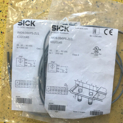 SICK 6020145 IM04-0B6PS-ZU1 Proximity Switch SPOT STOCKS - SICK