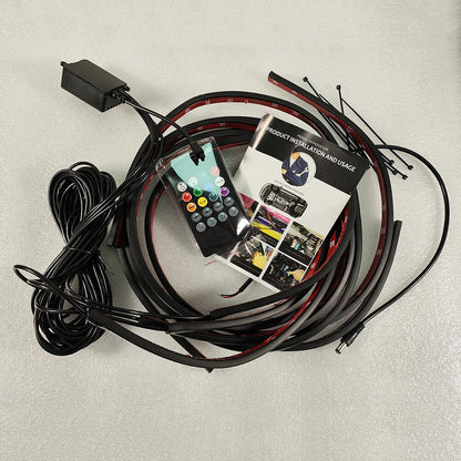 RGB Car Underglow Light Strip Underbody System Neon Light Kit