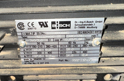 used Busch Mink MM 1324 AV Vacuum Pump - BUSCH MINK