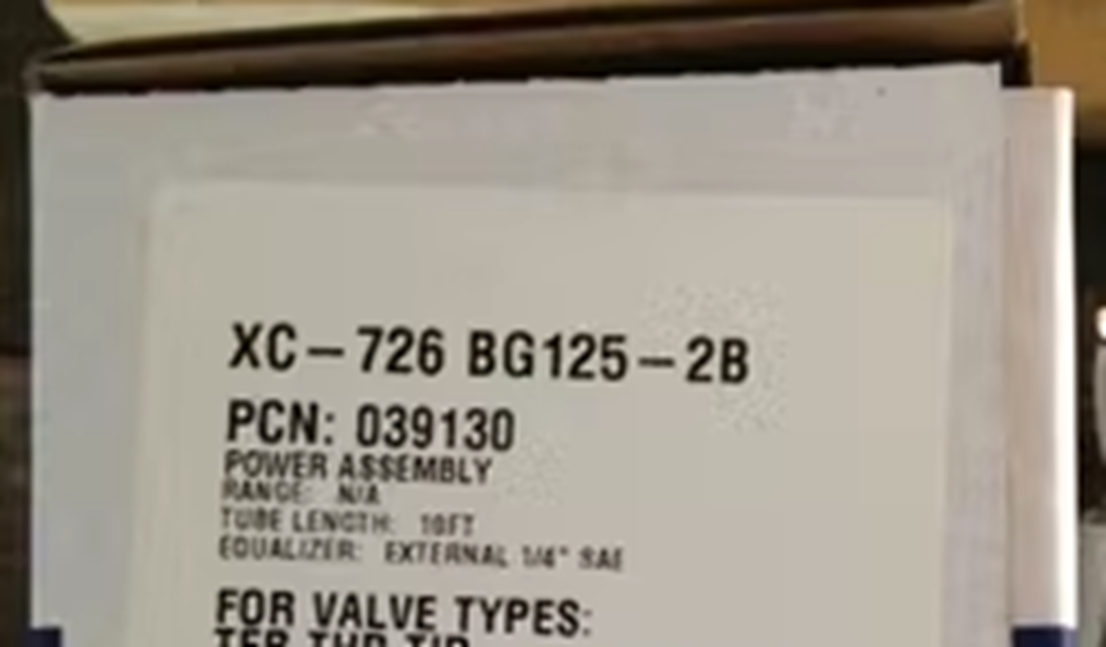 new  EMERSON XC-726BG125-2B Thermostatic Expansion Valve