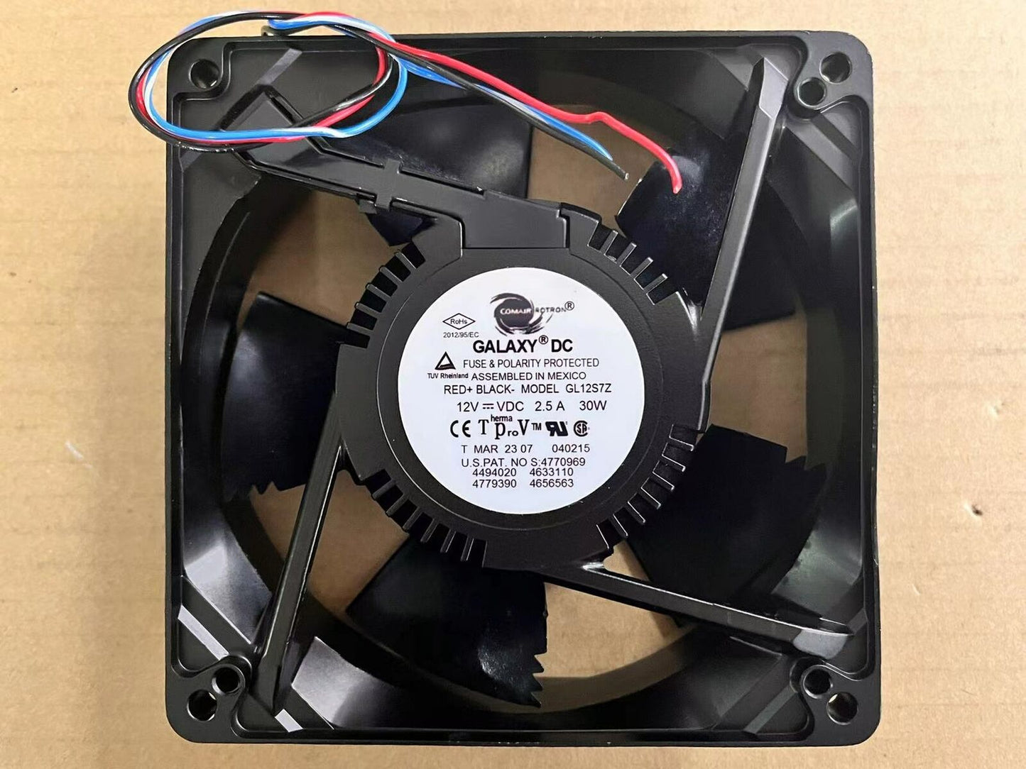 COMAIR 12.7cm 30W 3-wire Cooling Fan - Galaxy Series - COMAIR