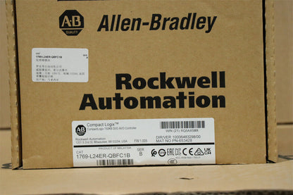 Allen-Bradley CompactLogix Controller 1769-L24ER-QBFC1B - ALLEN-BRADLEY