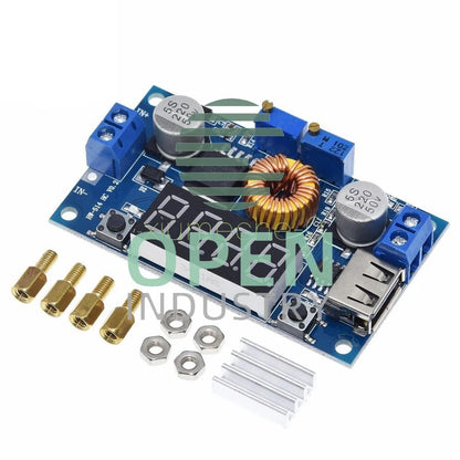 5A CC CV LED Drive Lithium charger Power Step-down Module W/ USB Voltmeter