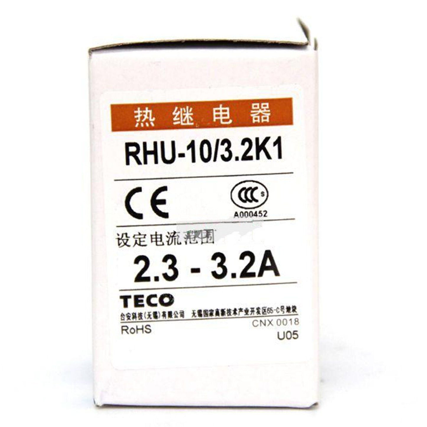 RHU-10/3.2K1 TECO THERMAL OVERLOAD RELAYS - TECO