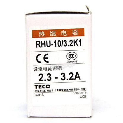 RHU-10/3.2K1 TECO THERMAL OVERLOAD RELAYS - TECO