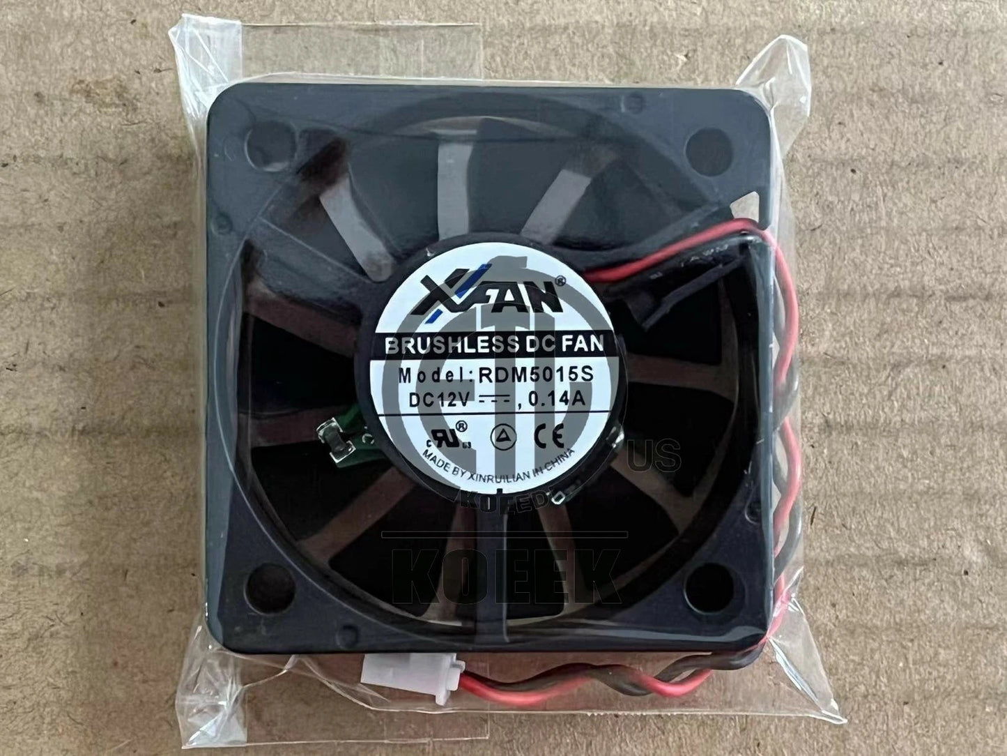 For XFAN RDM5015S 12V 0.14A 50*50*15MM 5CM Samsung DVD player cooling fan