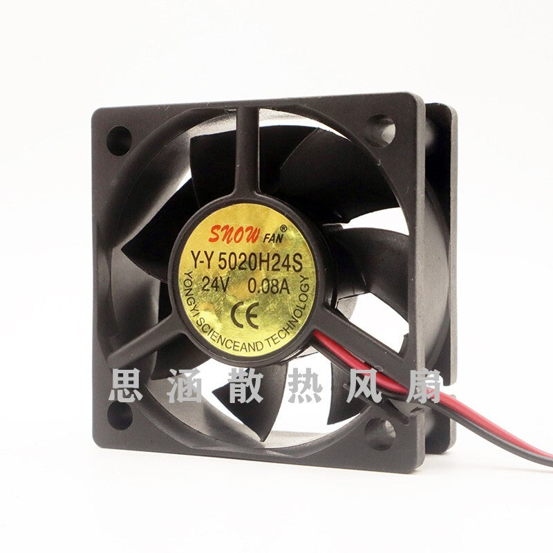 SNOWFAN Y-Y 5020H24S 24V 0.08A 5CM 5020 Inverter Cooling Fan
