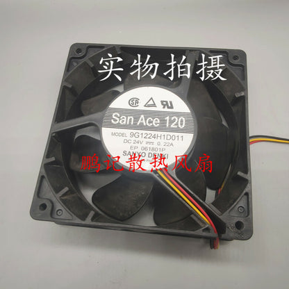 Sanyo 9G1224H1D011 12038 24V 0.22A 3-wire cooling fan