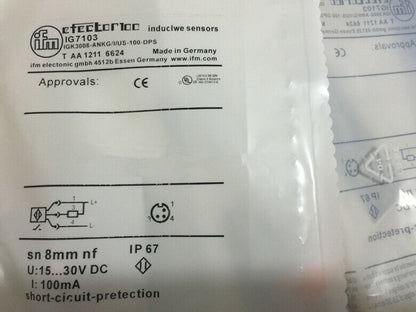 IFM Proximity Sensor IG7103 - IFM