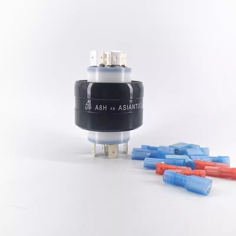 new 1pcs Asiantool Mercury Conductive Slip Ring A8H 8Poles 4/30A Rotary Connector - ASIANTOOL