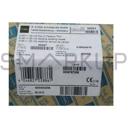 new  In Box STAHL 9185/11-35-10S Rev.D 160587 Fieldbus Isolating Repeater