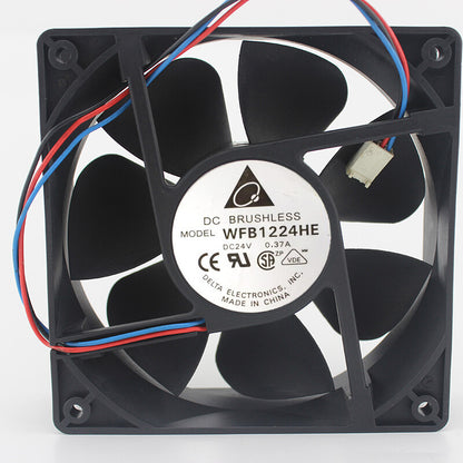 1pcs Delta FFB1224HE 12CM 12038 DC24V 0.37A 120mm Cooling Fan 3pin