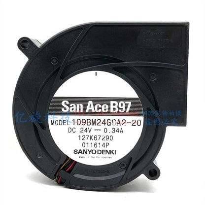 Sanyo 109BM24GCA2-20 24V 0.34A blower cooling fan