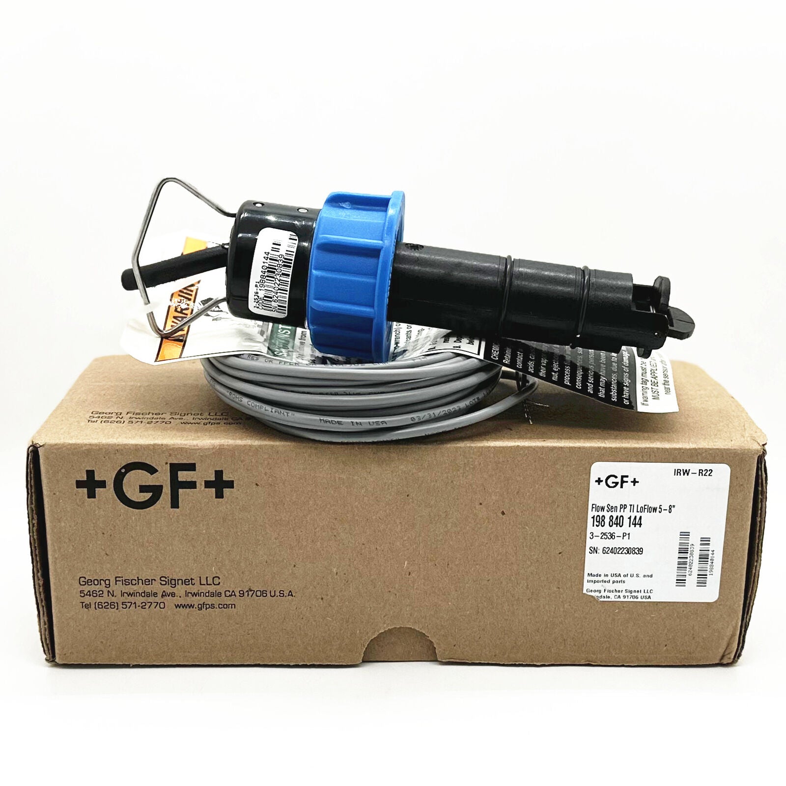 new 1pcs +GF+ Integrated Rotating Wheel Flowmeter Sensor Probe 3-2536-P1 - +GF+