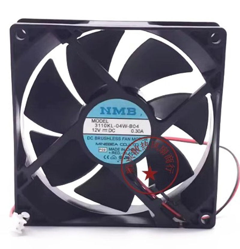 NMB 311KL-04W-B04 9025 DC12V 0.3A 9CM 2-Wire Silent Cooling Fan