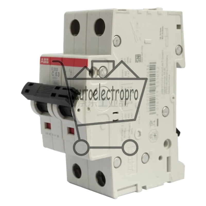 ABB S200 series miniature circuit breaker S202-C63 2-pole C Rated current 63A