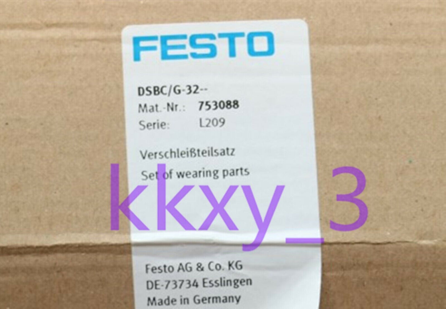 FESTO Cylinder Repair Kit (Model: DSBC/G-32-753088) - FESTO