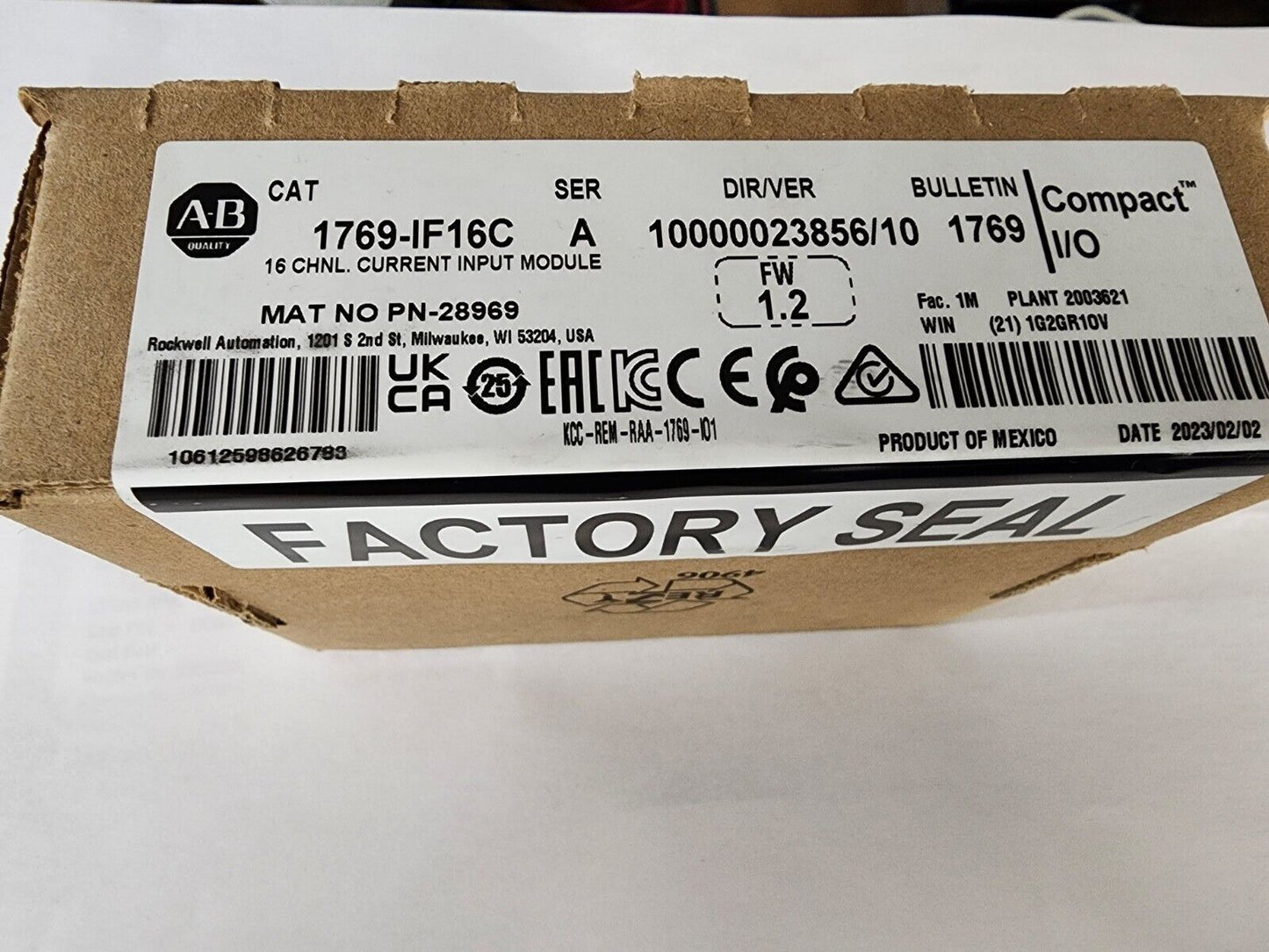 CompactLogix 1769IF16C 16 Pt Current Module - COMPACTLOGIX