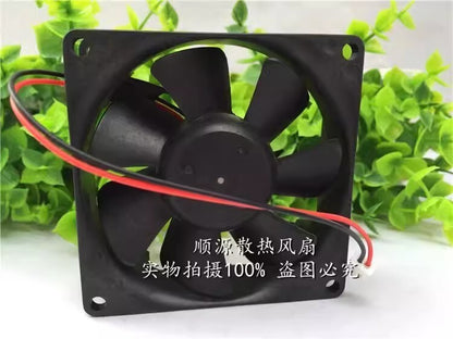SERVO PUDC24Z4RS DC24V 2.4W 80*80*25MM 2-wire Inverter Cooling Fan