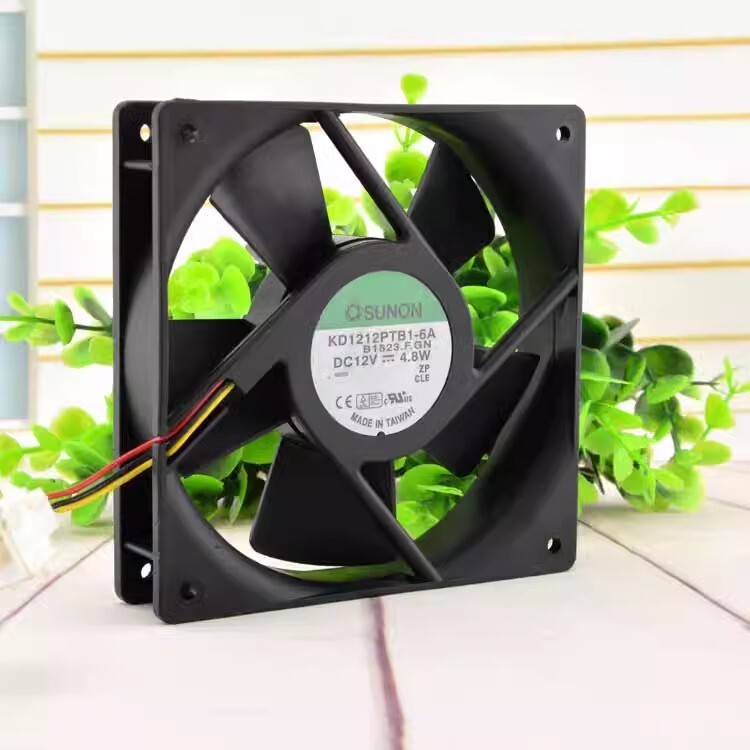 SUNON KD1212PTB1-6A 12025 DC12V 4.8W 12CM 3-Pin Silent Cooling Fan