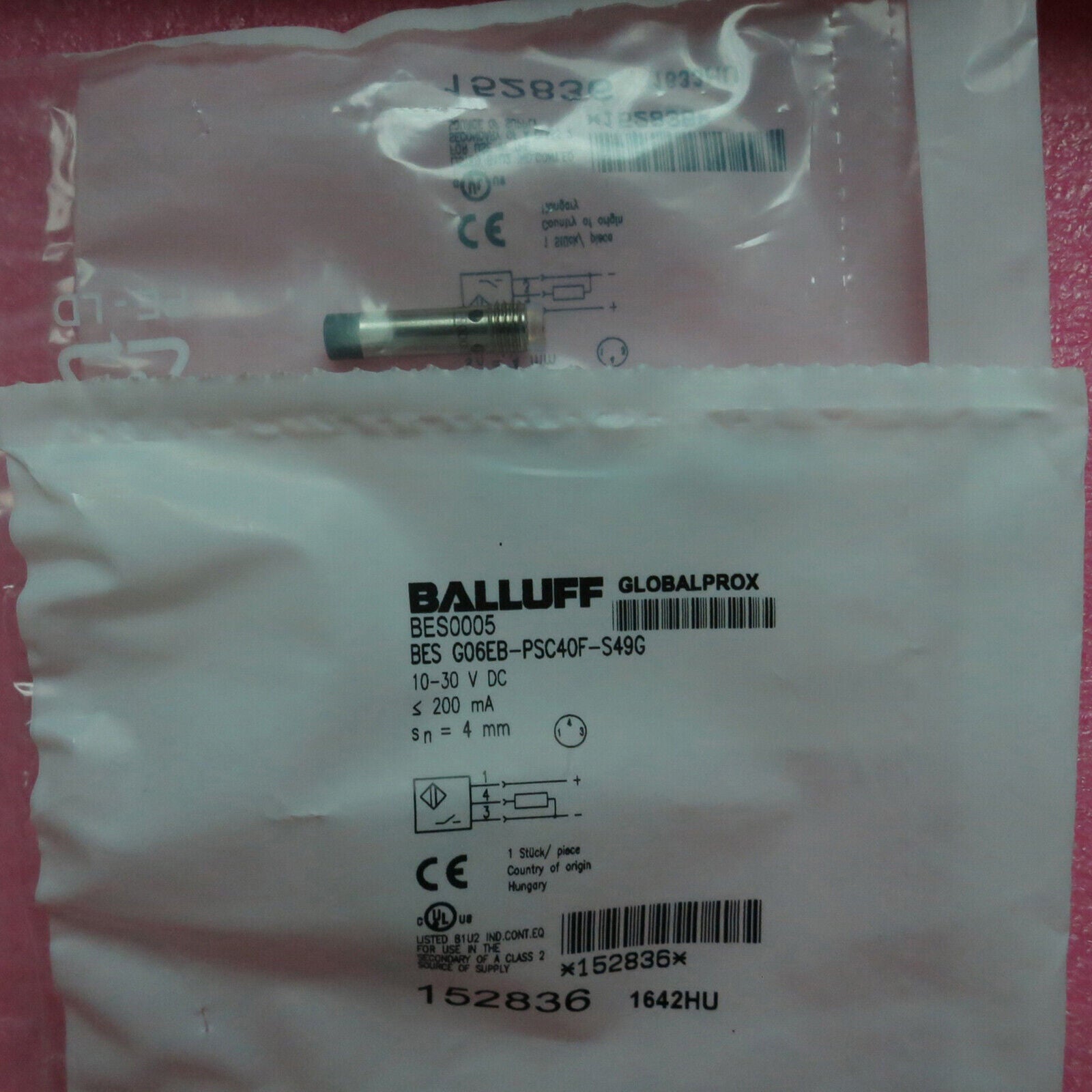 1PCS BALLUFF Proximity Switch G06EB-PSC40F-S49G Spot Stock - BALLUFF