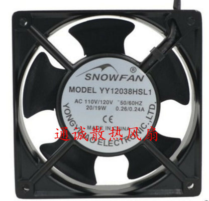 SNOWFAN YY12038HSL1 20W 110V 12038 12CM ball bearing cooling fan