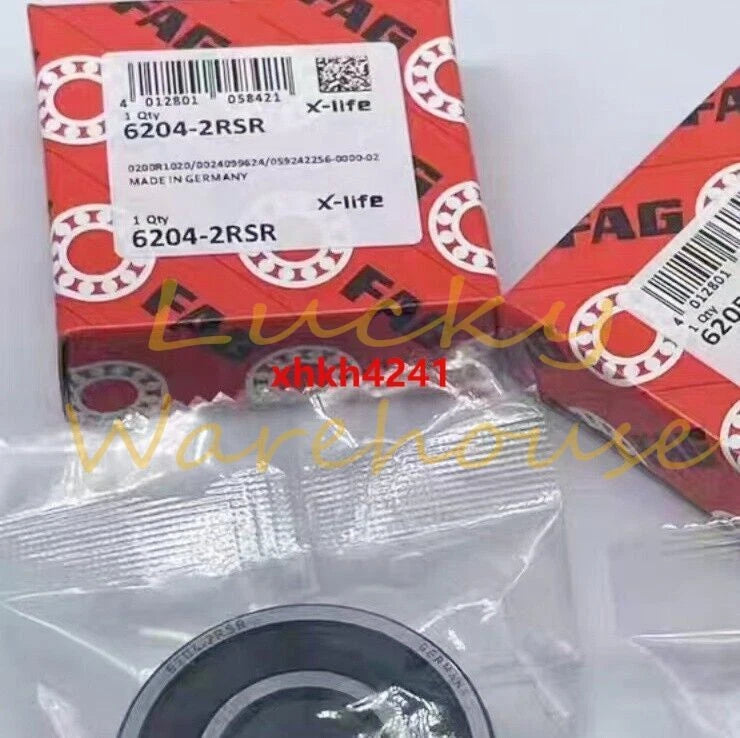 FAG 6204-2RSR deep groove ball bearing 1PCS #DC