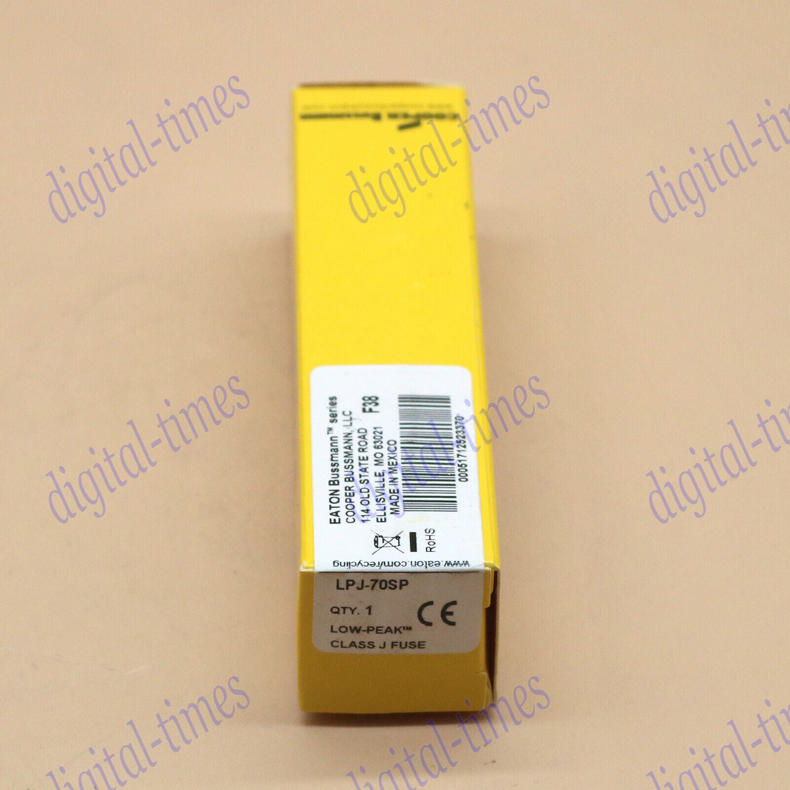 new one  Bussmann LPJ-70SP Dual-Element Time Delay Fuse 600 Volt 70 Amp