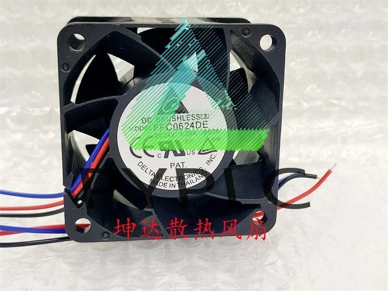 1 PCS Delta Fan FFC0624DE DC24V 1.25A 6038 6CM 3 WIRE large air volume fan