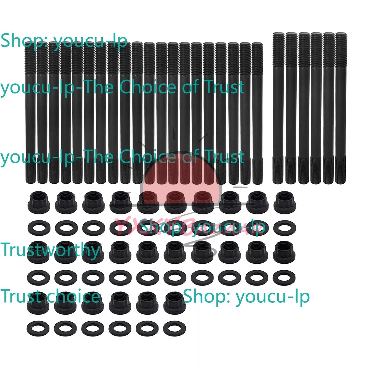 Head Stud Kit For 1998.5-2018 Dodge 5.9L & 6.7L Cummins Diesel 24V 247-4202