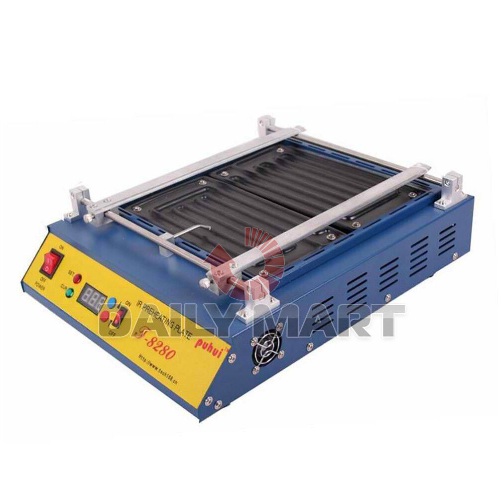 new T-8280 Infrared IR PCB Preheater Preheating Oven 1600W