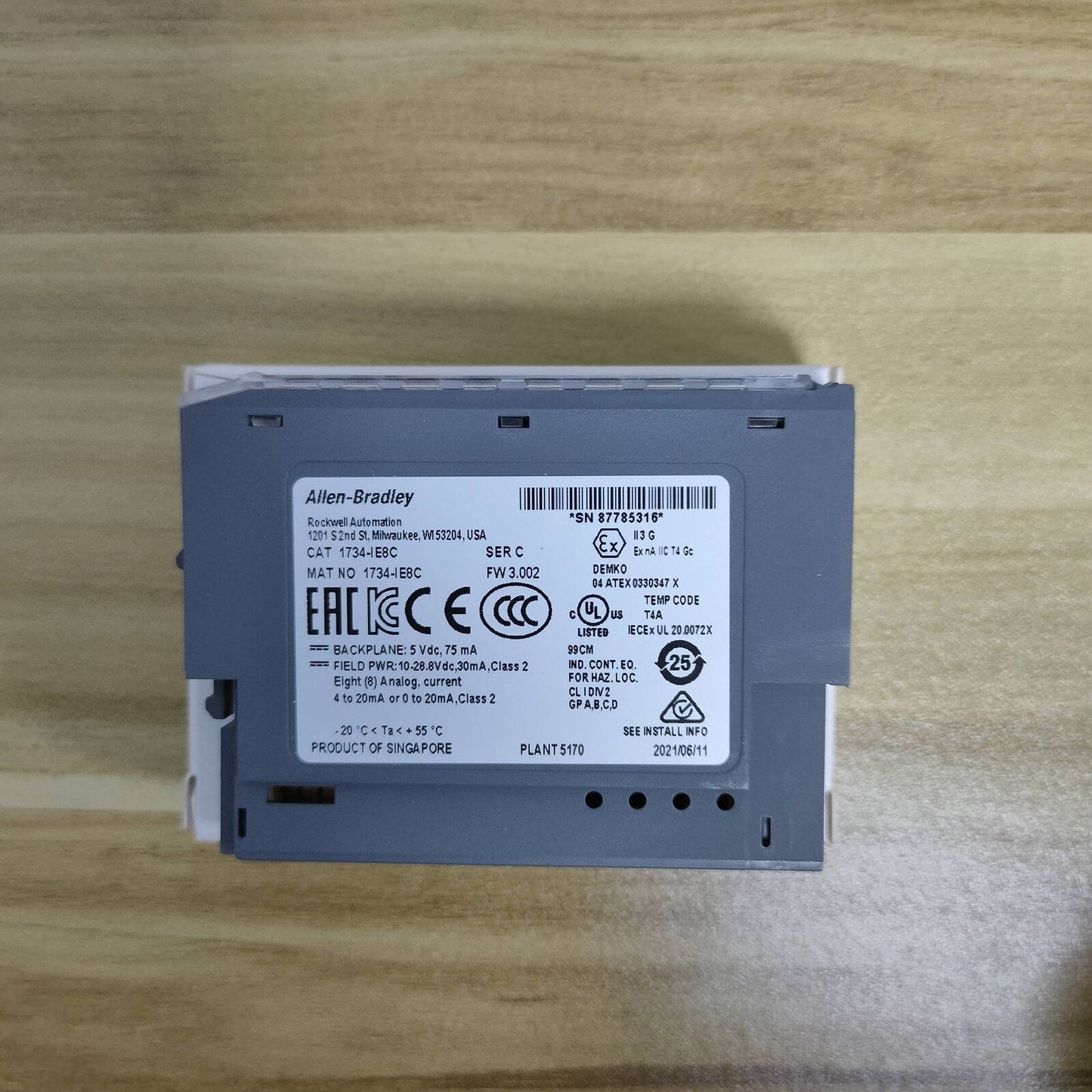 Allen-Bradley 1734-IE8C: 8 Point Analog Input Module, Factory Sealed (US) - ALLEN-BRADLEY