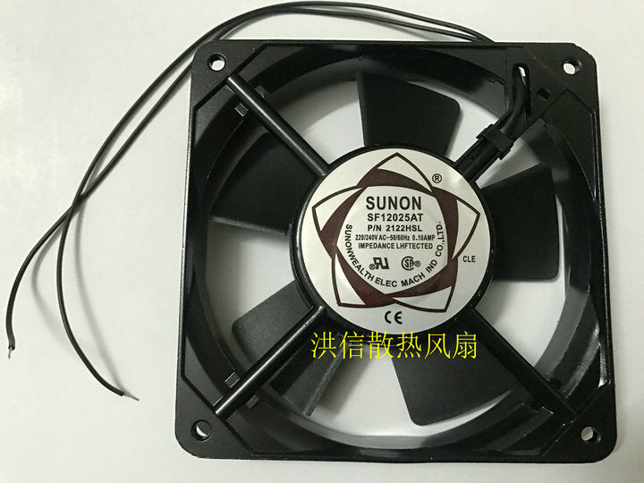 1pcs  SUNON SF12025AT 2122HSL 220V 0.10A 12025 AC Fan