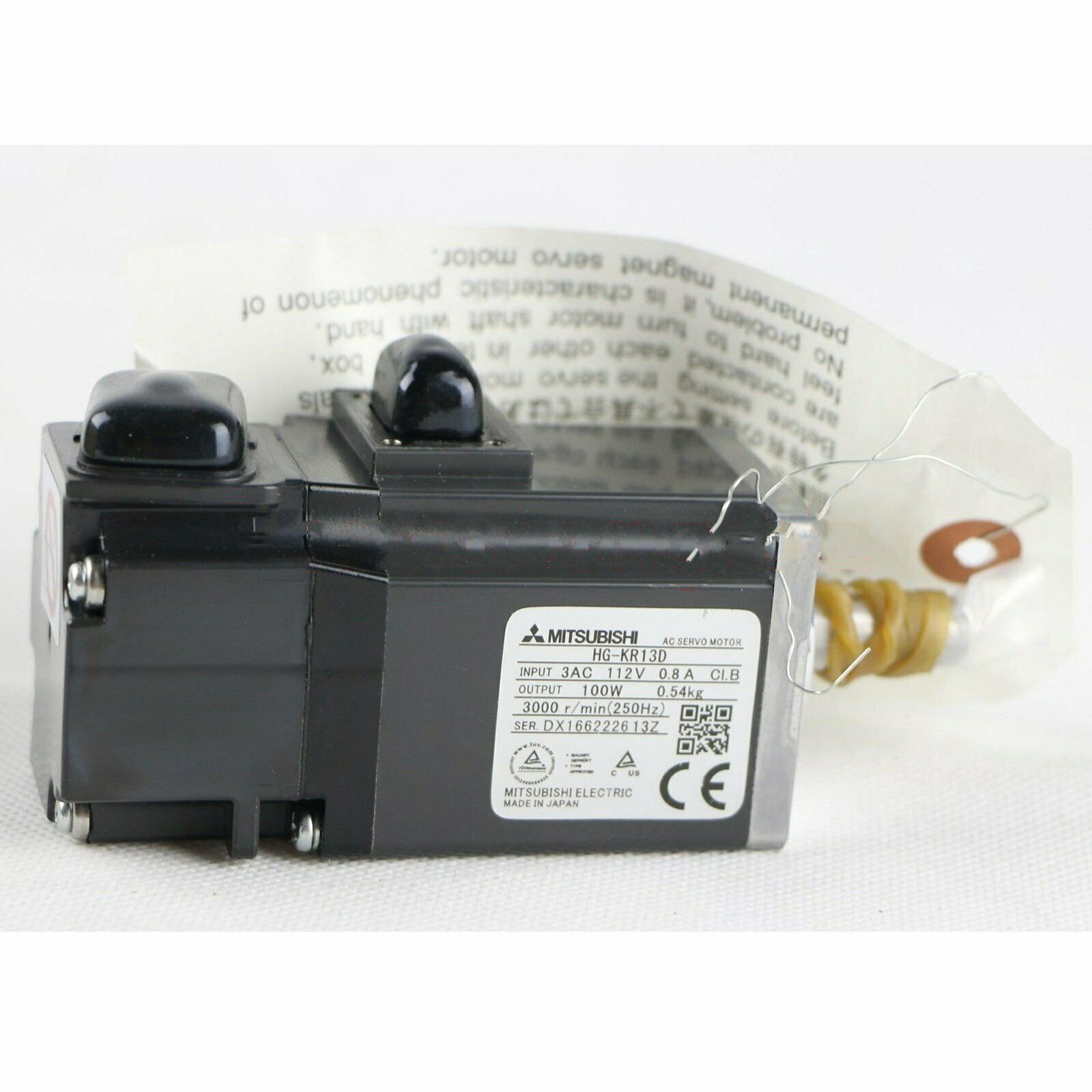Mitsubishi servo motor HGKR13D 100W One year HG-KR13D - MITSUBISHI