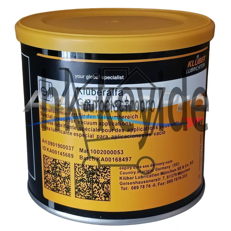 1Pcs KLUBER Lubrication Kluberalfa GR Y VAC 3 1kg ( 35.3 OZ) SAFE RELIABLE