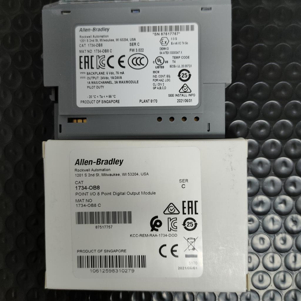 AB 1734-OB8 SER C POINT 8 Point Digital Output Module - KOEED