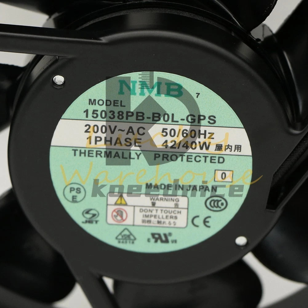 NMB 15038PB-B0L-GPS 200V 42/40W High Temperature Equipment Fan#QW