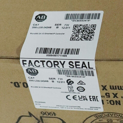 New Sealed AB 2080-LC50-24QWB Ser B Micro850 24 EtherNet/IP Controller - KOEED