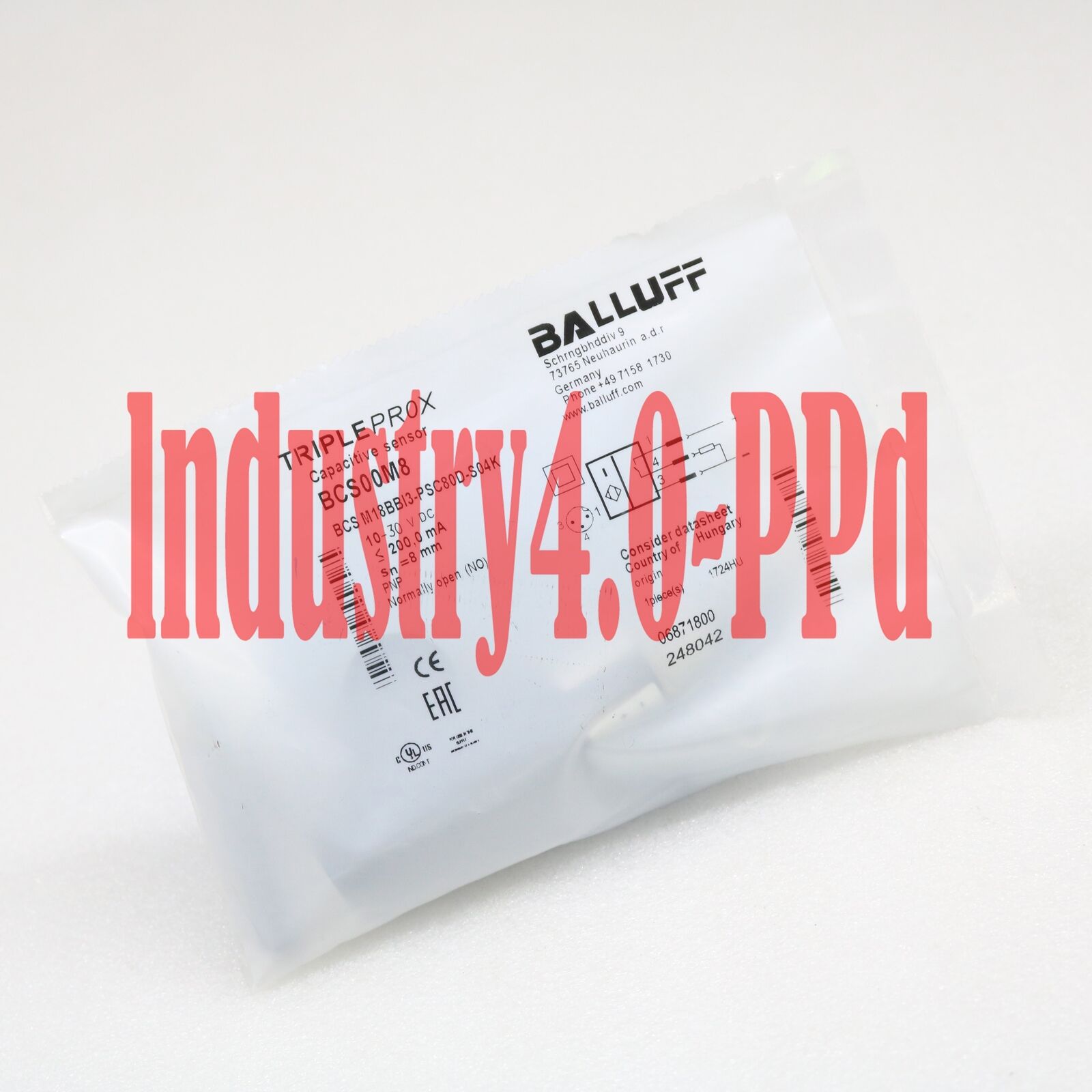 new 1pcs BALLUFF BCS M18BBI3-PSC80D-S04K capacitive sensor - BALLUFF