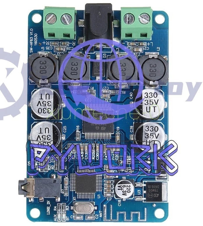 TDA7492P 2x25W Wireless Bluetooth V2.1 Audio Receiver Power Amplifier Board